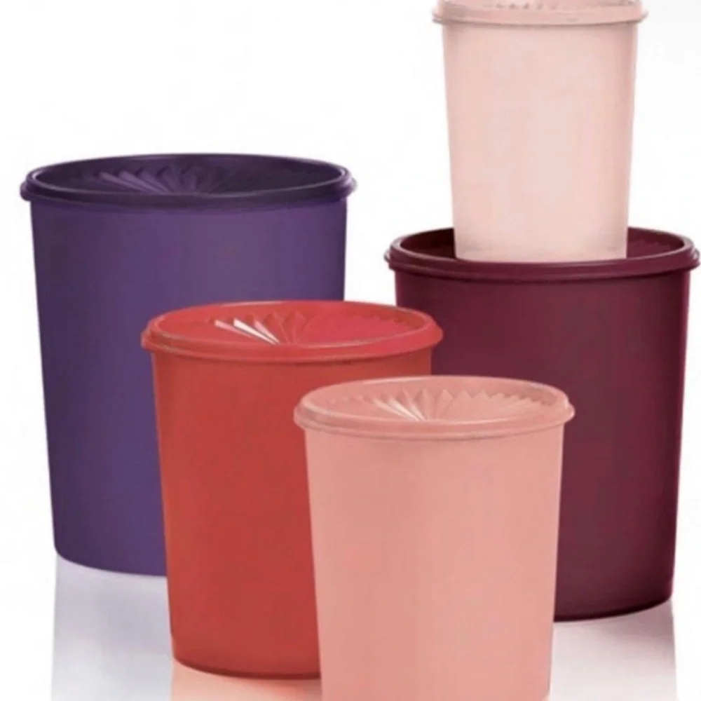 Tupperware Stacking Servalier Canister Container Set